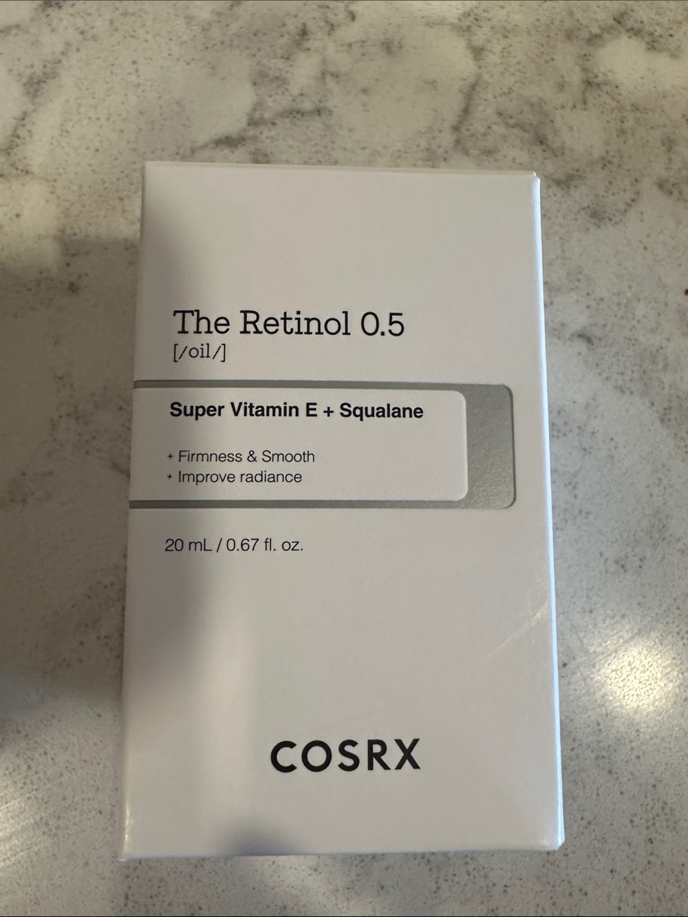 COS The Retinol 0.5 Oil - White and Gray Packaging